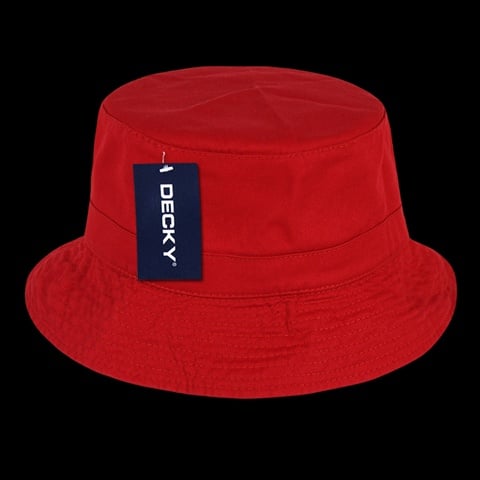 961-PL-RED-07 Polo Bucket Hat- Red - Large & Extra Large