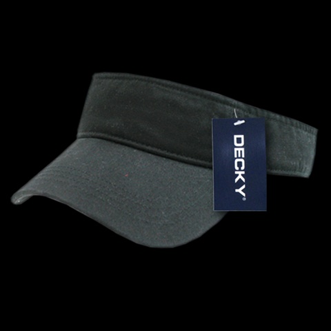 962-BLACK Polo Visor- Black