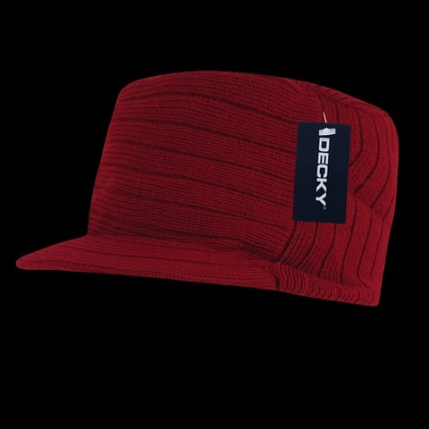 963-RED Flat Top Jeep Caps- Red