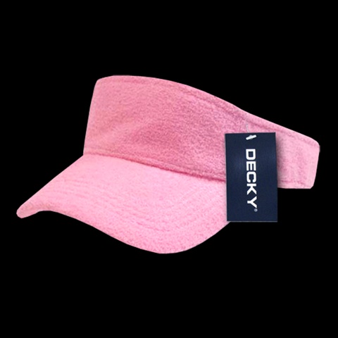 996-PNK Terry Visor- Pink