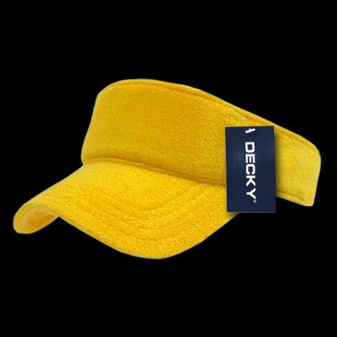 996-YEL Terry Visor- Yellow