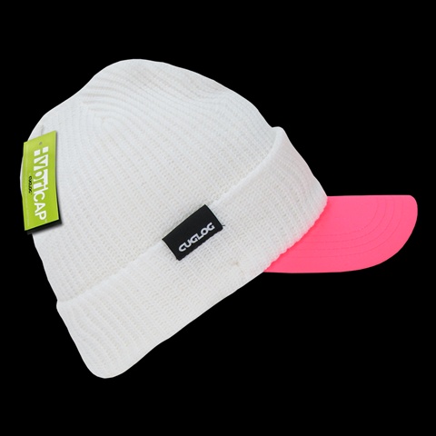 C01-WHTNPK The Original Hybri Cap- White & Neon Pink