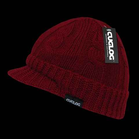 K007-CAR Kosciuszko Sweater Beanie- Cardinal