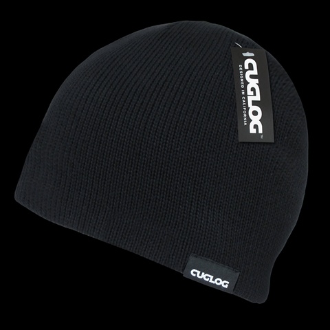 K009-BLK Lhotse Light Weight Sweater Beanie- Black