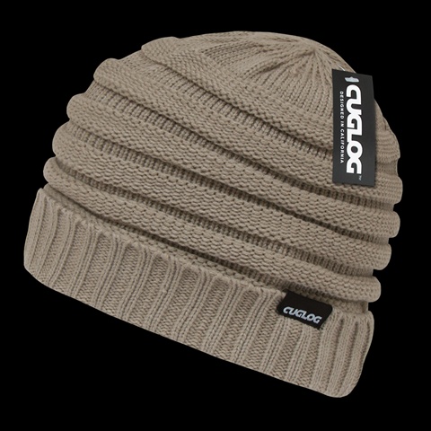 Etna Slouchy Beanie- Sand