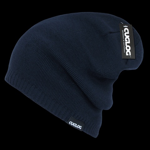 K018-NVY Aconcagua, Reversible Beanies - Navy
