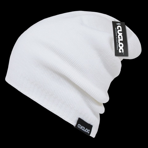 K018-WHT Aconcagua- Reversible Beanies - White