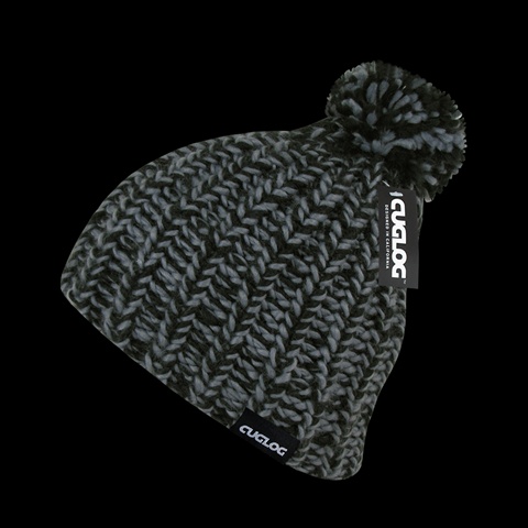 K021-BLKDGY Hewitts Beanie - Black & Dark Grey