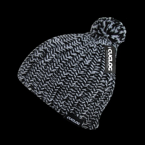 K021-BLKWHT Hewitts Beanie - Black & White