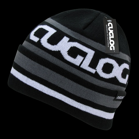 K022-BLKGRY Kailash Beanie - Black & Grey