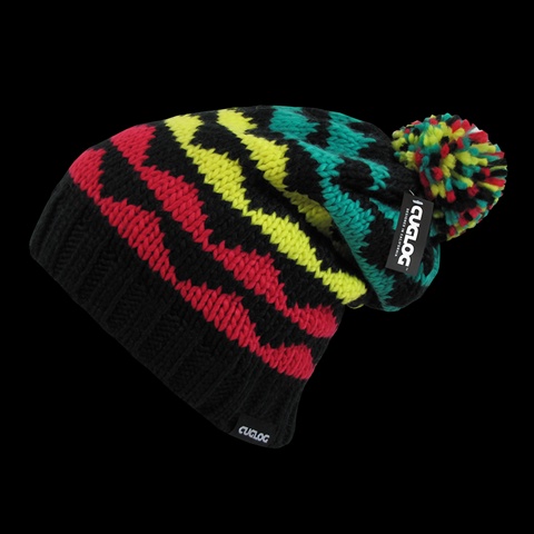 K023-BLKRED K2 Beanie - Black & Red