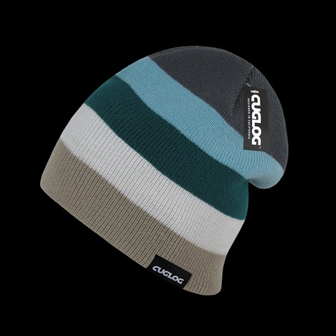K033-DKIIVY Rushmore Beanie - Dark Khaki & Ivory