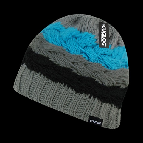 K034-GRYTEA St. Helens Beanie - Grey & Teal