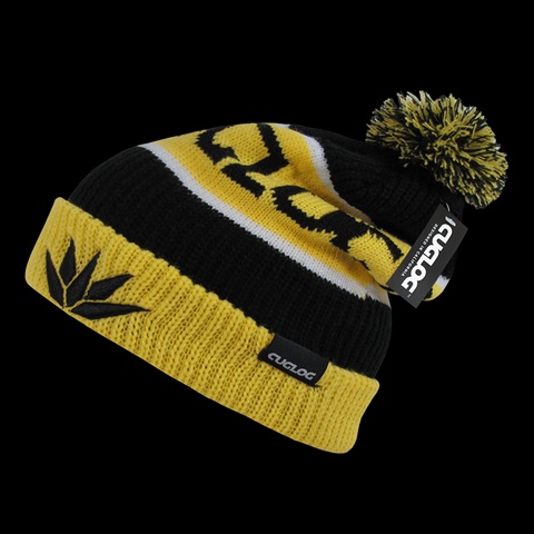 K038-BLKGLD Cotopaxi Beanie - Black & Gold