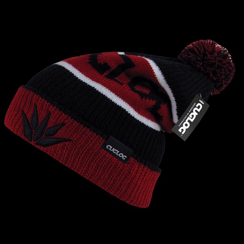 K038-BLKRED Cotopaxi Beanie - Black & Red
