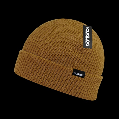 K041-MUS Taranaki Beanie - Mustard