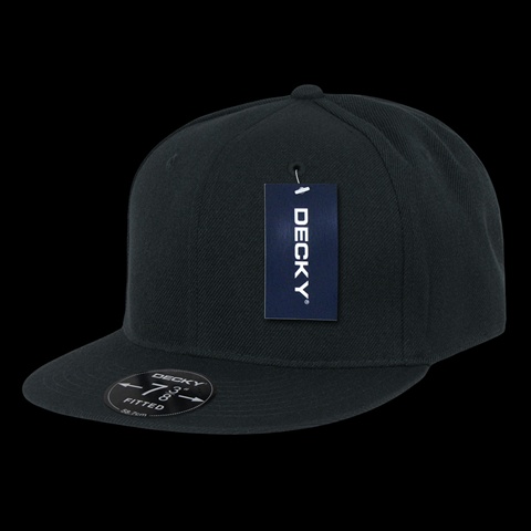RP1-PL-BLK-22 Retro Fitted Caps Black - 6.86