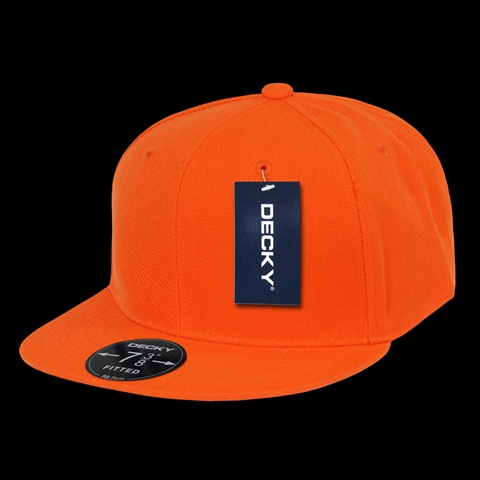 Picture of Decky RP1-PL-ORN-22 Retro Fitted Cap&#44; Orange&#44; Size 6.88