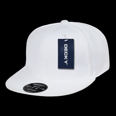 RP1-PL-WHT-28 Retro Fitted Cap- White- Size 7.63