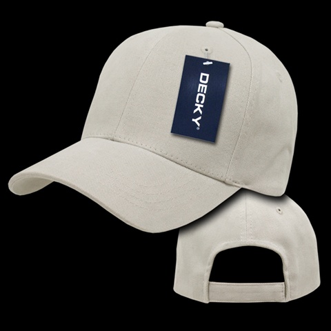 Brushed Bull Denim Baseball Cap, Stone