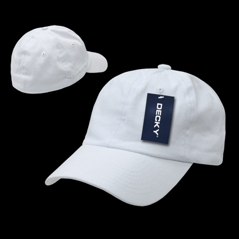 DECKY Washed Polo Flex Cap, White
