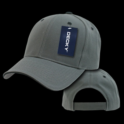 2003-CHABLK Sandwich Visor Baseball Cap- Charcoal & Black