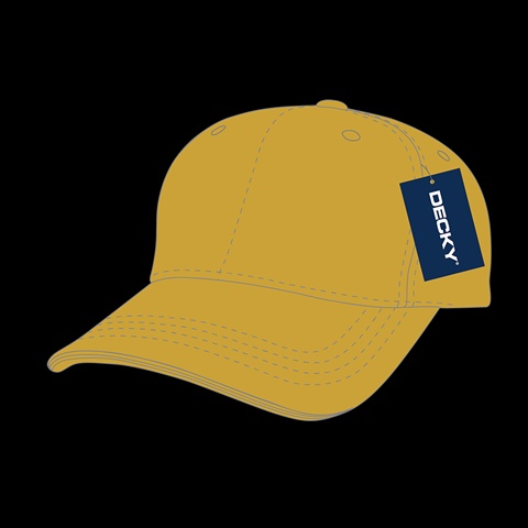 205-MUSTARD Washed Cotton Polo Cap- Mustard