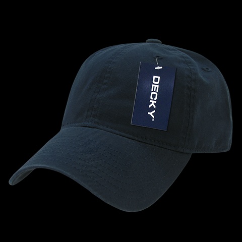 205-NVY Washed Cotton Polo Cap- Navy