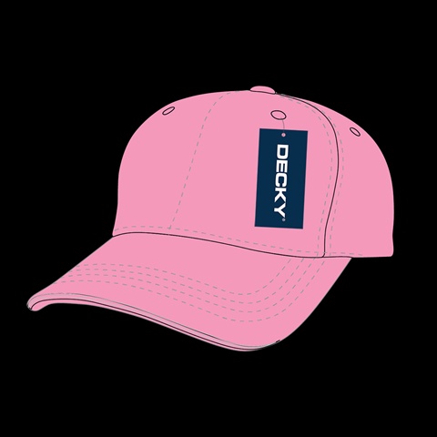 205-PINK Washed Cotton Polo Cap- Pink