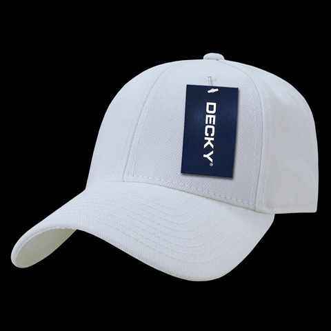 206-WHT Low Crown Pro Baseball Cap- White