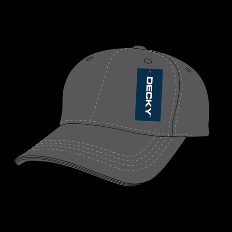 209-CHA Low Crown Cotton Baseball Cap- Charcoal