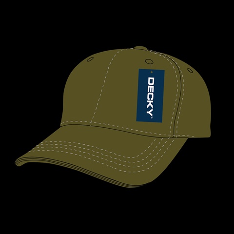 Low Crown Cotton Baseball Cap - Olive