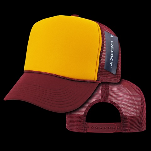 DECKY Ind. Mesh Cap, Cardinal/Gold