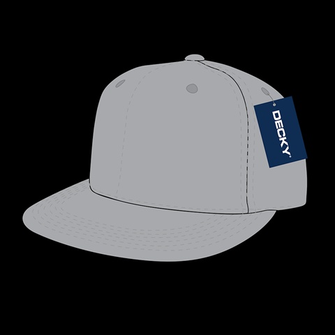 361-LGY Cotton Snapbacks, Light Grey