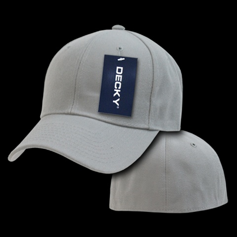 402-PL-GRY-25 Fitted Cap- Grey - 801- Size - 7.25