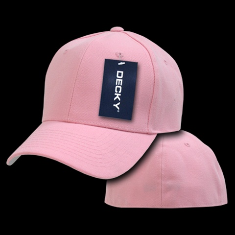 402-PL-PNK-26 Fitted Cap- Pink- Size - 7.38