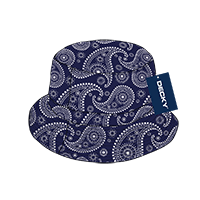 Picture of Decky 459-PL-NVY-06 Paisley Bucket Hat&#44; Navy - Small & Medium