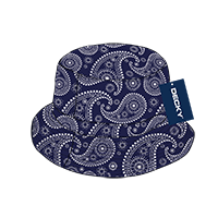 Picture of Decky 459-PL-NVY-07 Paisley Bucket Hat&#44; Navy - Large & Extra Large