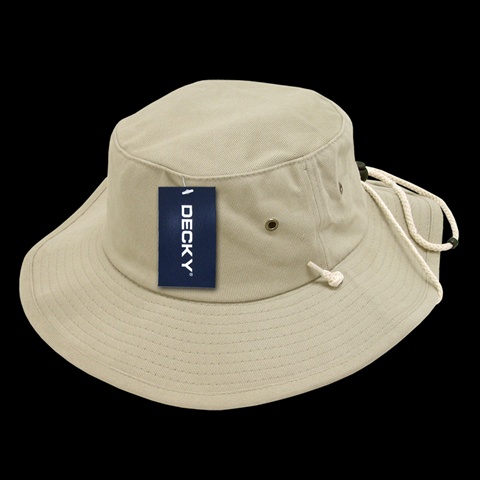 510-PL-KHA-07 Aussie Hat Plain- Khaki - Large & Extra Large