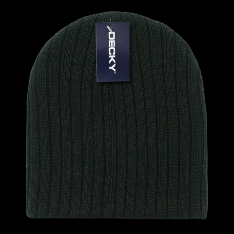 601-BLK Cable Beanies- Black