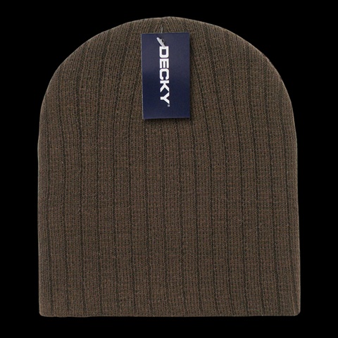 601-BRN Cable Beanies- Brown