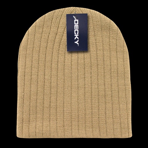 601-KHA Cable Beanies- Khaki