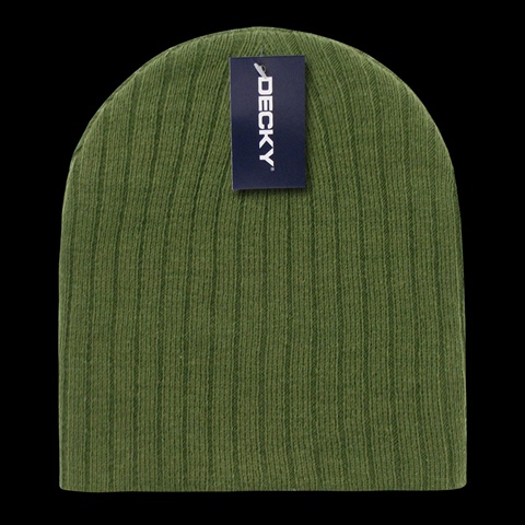 601-OLV Cable Beanies- Olive
