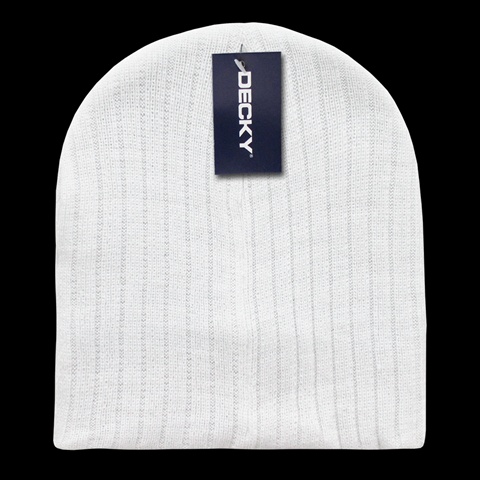 601-WHT Cable Beanies- White