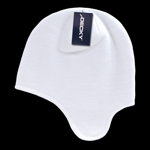 616-WHT Helmet Beanies- White