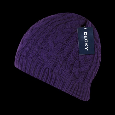 634-PUR Braidy Knit- Purple