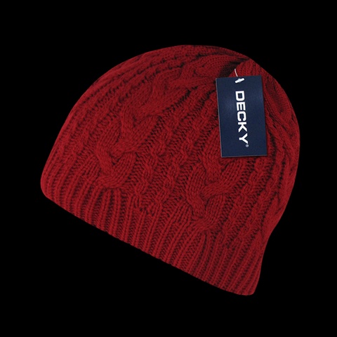 634-RED Braidy Knit- Red