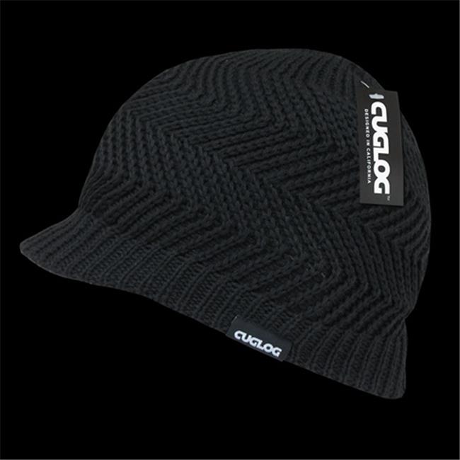 Decky K011-BLK Elbert Zig Zag Pattern Jeep Cap- Black