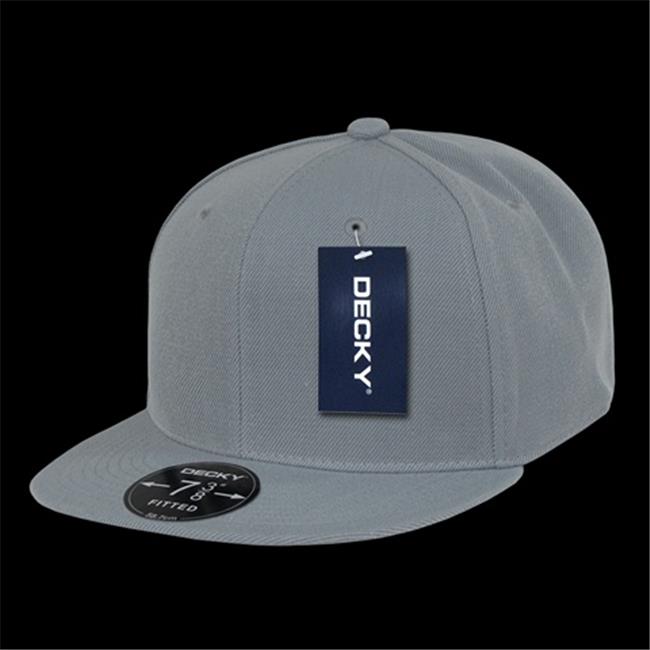 Decky RP1-PL-GRY-29 Retro Fitted Caps Grey - 7.75