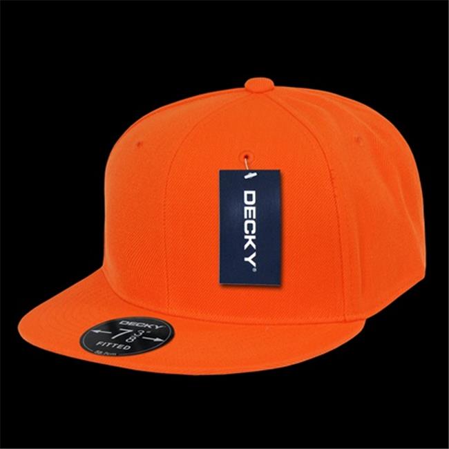 Decky RP1-PL-ORN-23 Retro Fitted Cap- Orange- Size 7
